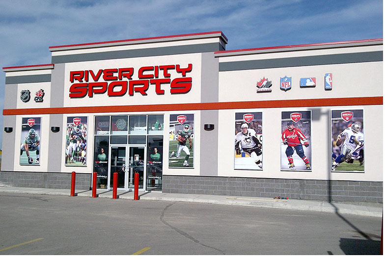 River City Sports Regina Window Graphics – Xtreme Signs