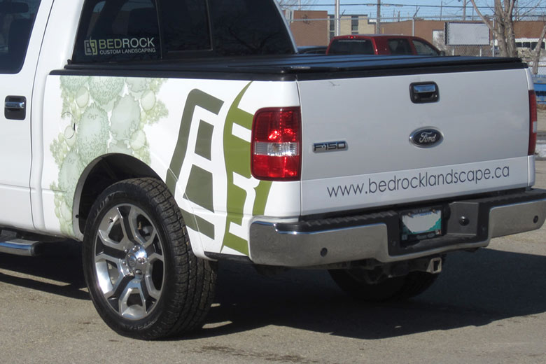 Bedrock Landscaping Truck - Back