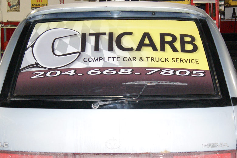 Citycarb Complete Car & Truck Service -Van -Back