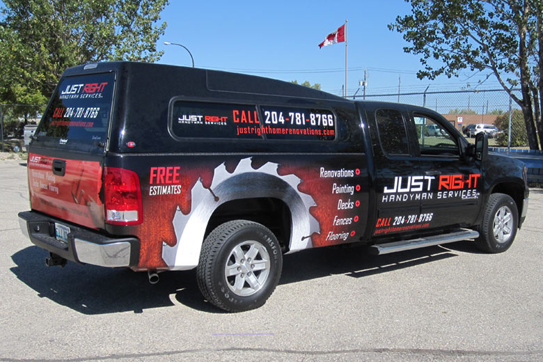 Just Right Handyman Services Truck