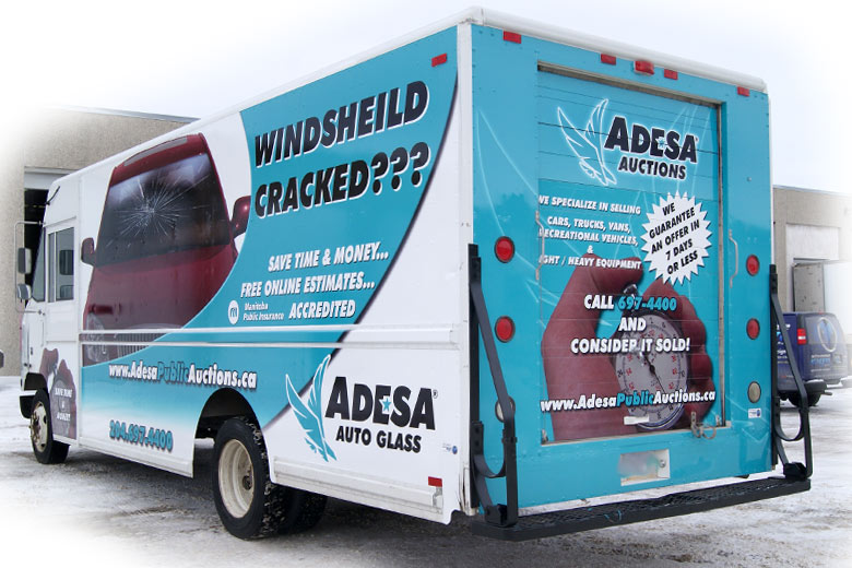 Adesa truck wrap