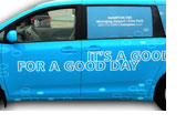 Hampton Inn Van – Xtreme Signs vehicle wrap Winnipeg