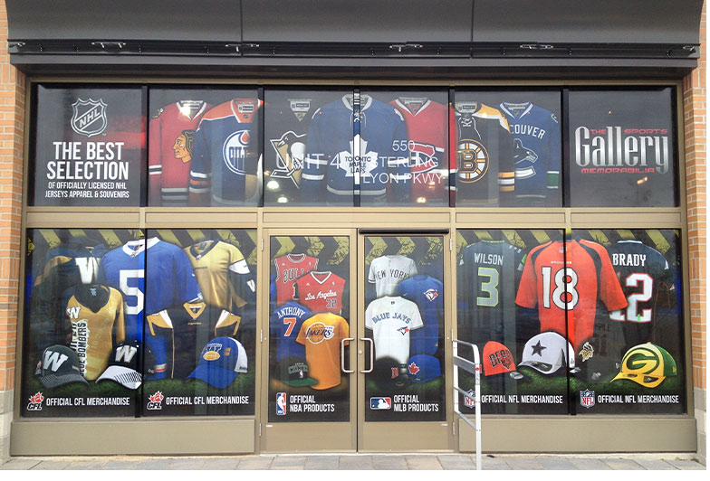 Bell MTS window graphics installation